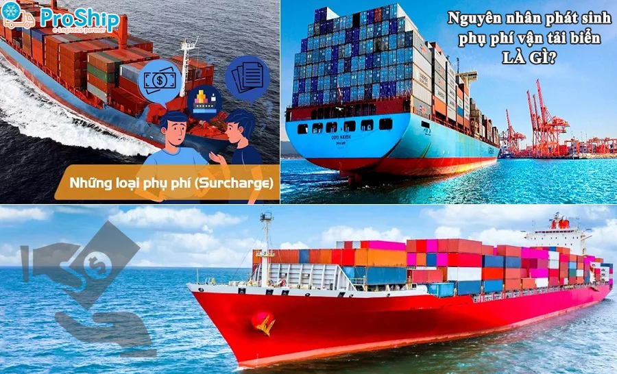 Types of surcharges in sea container shipping