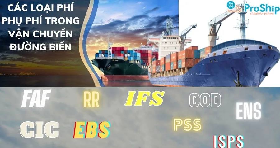 Types of surcharges in sea container shipping