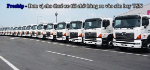 Dịch vụ cho thuê xe tải chở hàng ra vào sân bay TSN