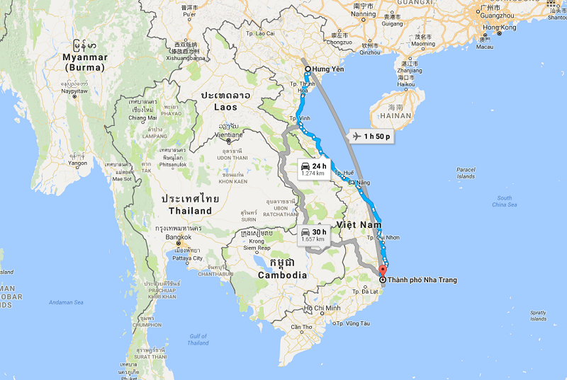 Dịch vụ vận chuyển gửi hàng từ Nha Trang đi Hưng Yên