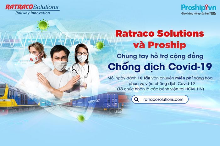 Proship phối hợp Ratraco Solutions chung tay đẩy lùi dịch Covid-19
