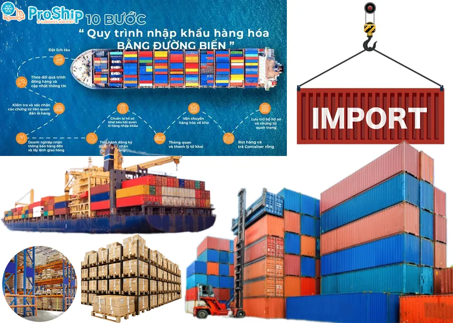 Process of delivering imported goods by sea