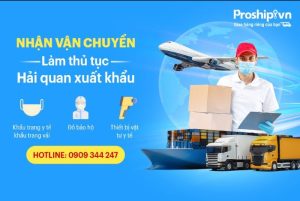 Nhận vận chuyển, thủ tục hải quan xuất khẩu khẩu trang đi nước ngoài