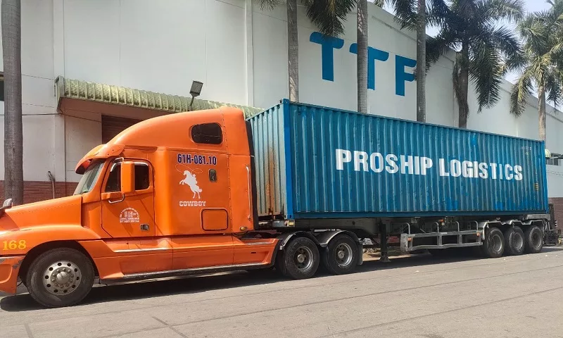 Địa điểm nhận và giao hàng bằng container Proship