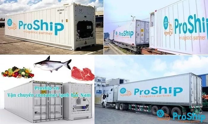 Dịch vụ vận chuyển container lạnh tự hành đường sắt, vận chuyển cont lạnh Bắc Nam đường bộ an toàn, giá rẻ tại Proship Logistics.