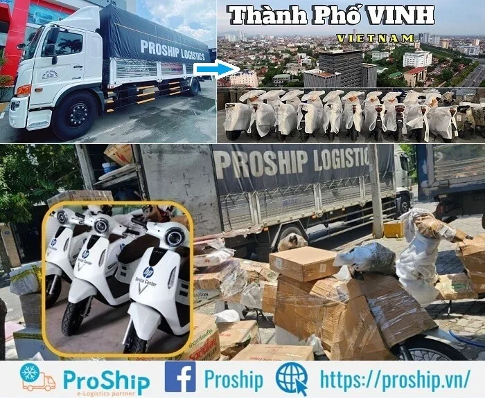 Dịch vụ vận chuyển gửi xe máy đi về Vinh - Nghệ An uy tín