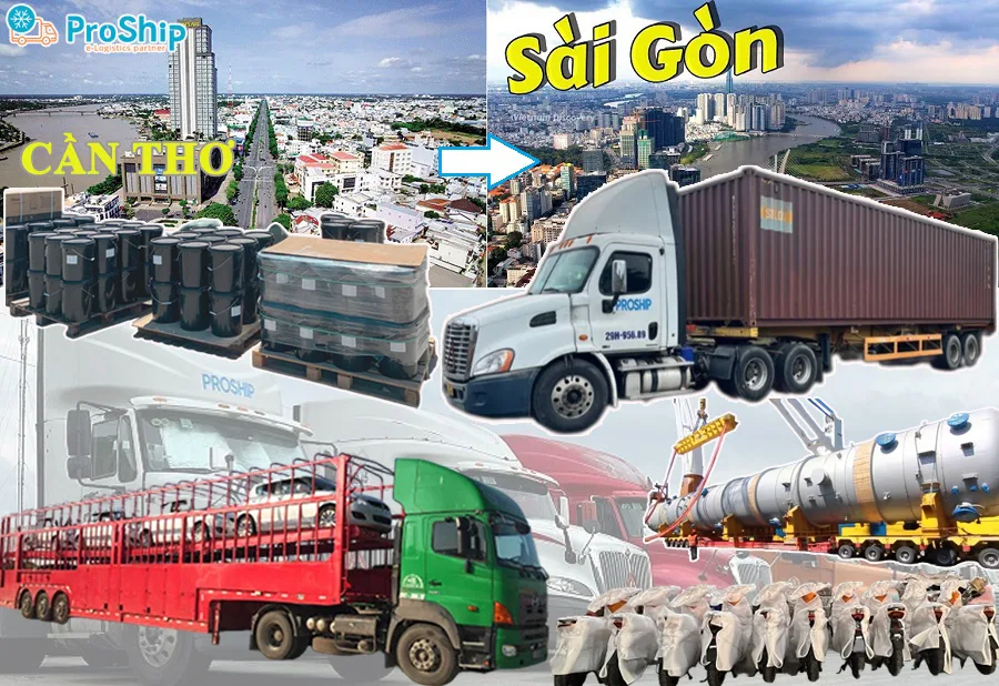 Transportation service sending goods from Can Tho to Saigon