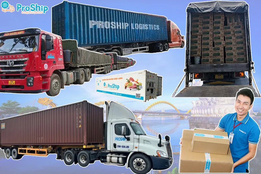 Transportation service to ship goods from Hanoi to Da Nang