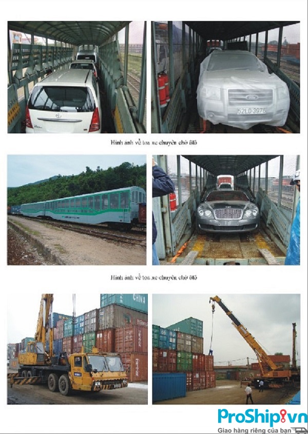 Dịch vụ nhận vận chuyển xe ô tô bằng đường sắt Bắc Nam