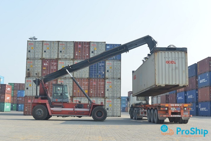 Proship nhận vận chuyển Container hàng xuất khẩu Bắc Nam giá rẻ