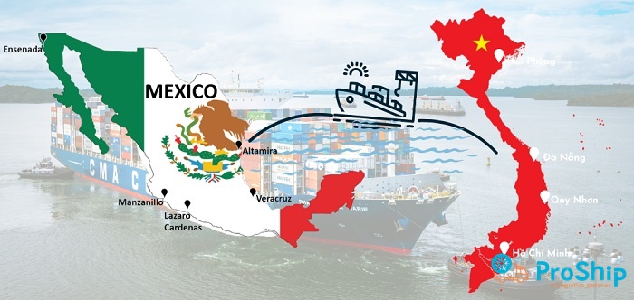 Giá cước vận chuyển hàng đi Mexico bằng container chi tiết 2023
