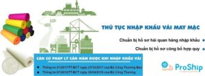 Thủ tục nhập khẩu vải may mặc ra sao? Cùng tìm hiểu chi tiết