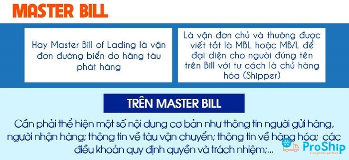 Master Bill là gì? Tầm quan trọng của Master Bill ra sao?