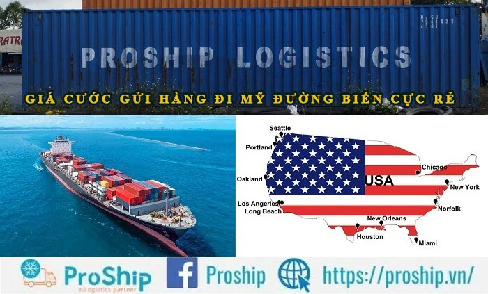 Bảng giá gửi hàng đi Mỹ bằng Container đường biển tốt nhất 2024