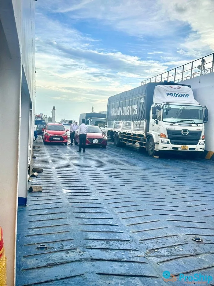 Proship transports goods via ferry to the West