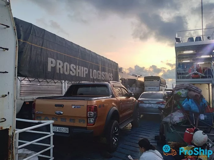 Proship transports goods via ferry to the West