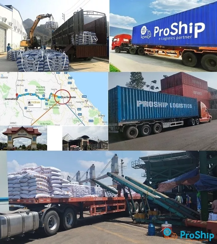 Proship nhận vận chuyển phân bón qua Lào uy tín, giá thành cạnh tranh