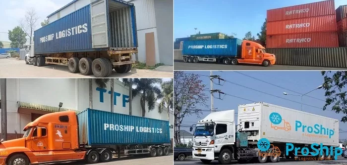 Dịch vụ vận chuyển Container đường bộ Bắc Nam của Proship