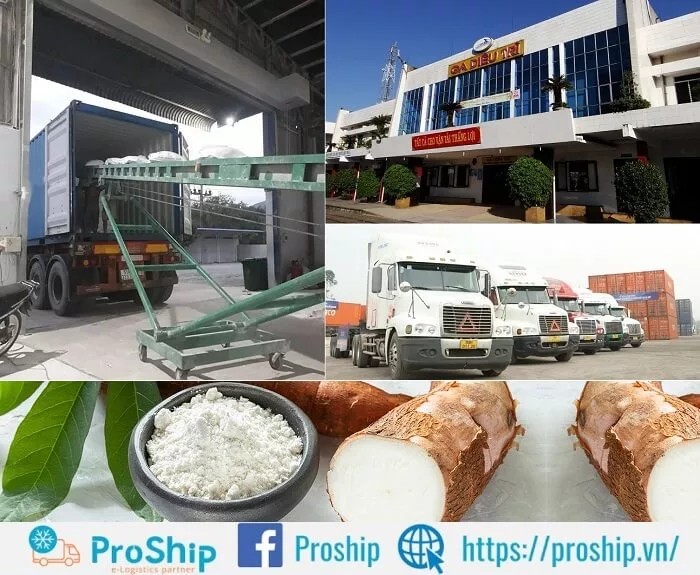 Proship nhận vận chuyển Bột sắn Gia Lai đi các tỉnh phía Bắc uy tín