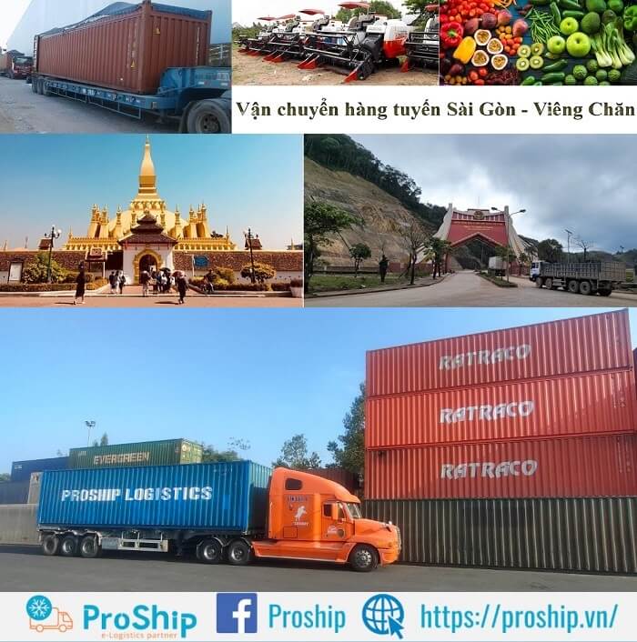 Dịch vụ vận chuyển Container từ TPHCM đi Viêng Chăn uy tín, giá rẻ