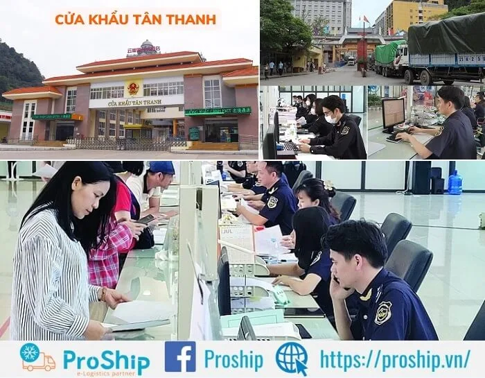 Proship cung cấp dịch vụ khai báo hải quan tại cửa khẩu Tân Thanh giá rẻ