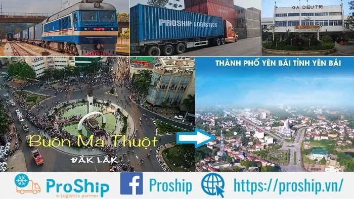 Hỗ trợ vận chuyển hàng từ Đắk Lắk đi Yên Bái bằng đường sắt giá rẻ
