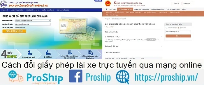 Cách đăng ký đổi giấy phép - bằng lái xe trực tuyến online qua mạng