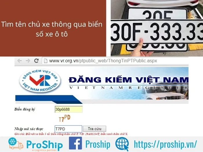 Cách tra cứu kiểm tra xem chủ sở hữu biển số xe ô tô online