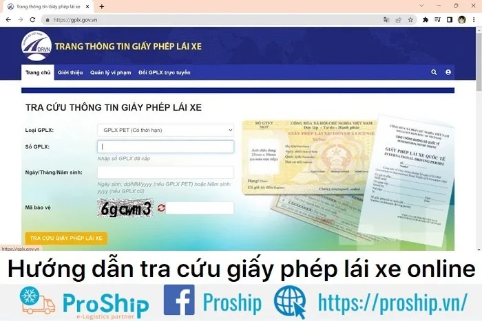 Cách kiểm tra tra cứu thông tin giấy phép - bằng lái xe online