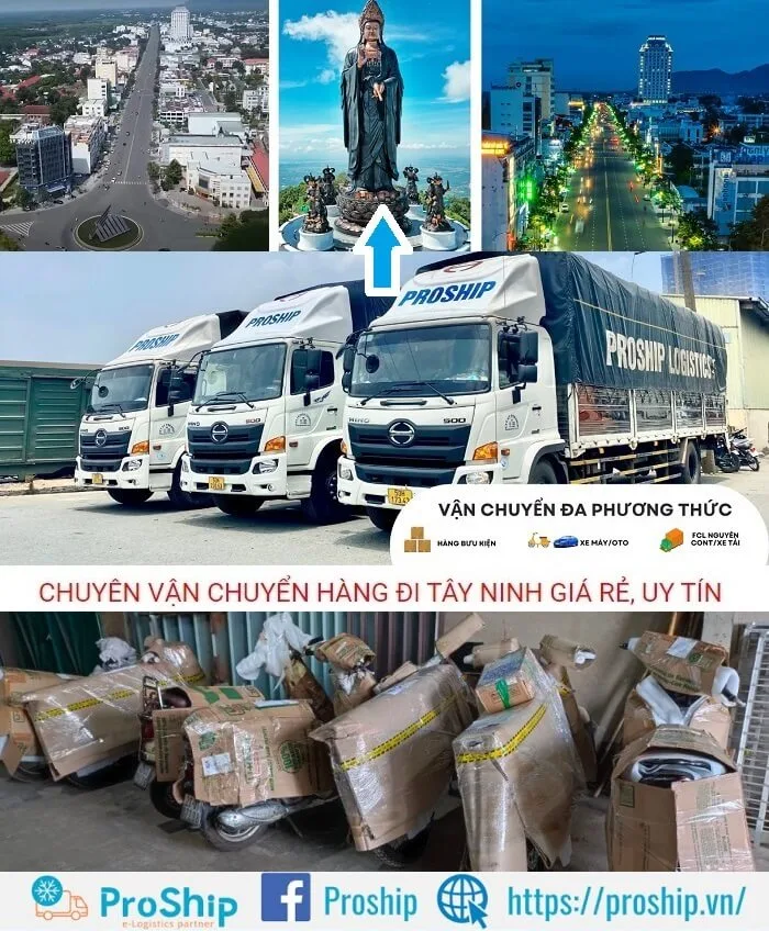 Bảng giá dịch vụ vận tải, vận chuyển hàng hóa đi Tây Ninh chi tiết
