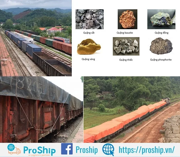 Proship nhận vận chuyển Quặng bằng đường sắt giá tốt