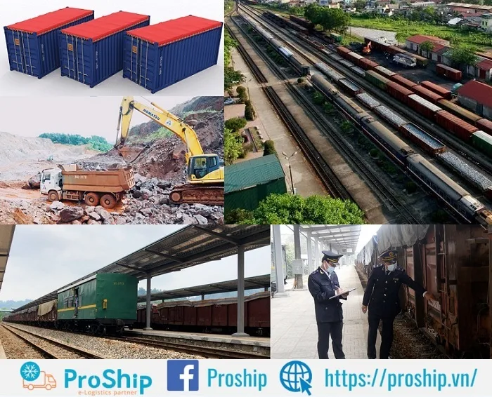 Proship nhận vận chuyển Quặng bằng đường sắt giá tốt
