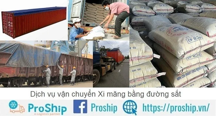 Dịch vụ vận chuyển Xi măng bằng đường sắt Bắc Nam giá tốt