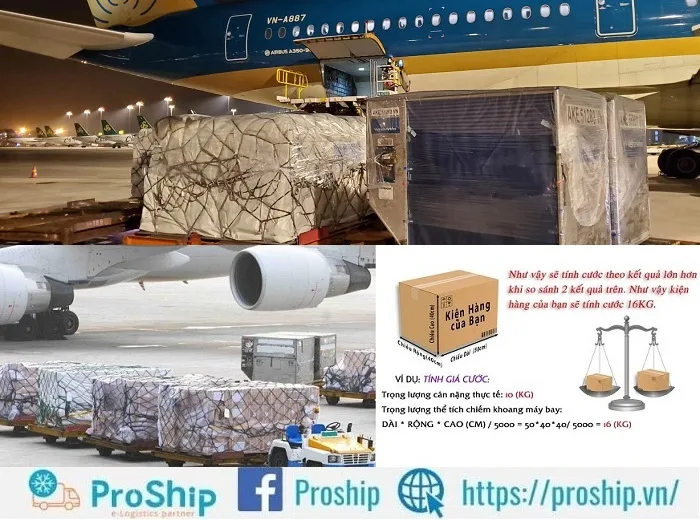 How much is the domestic air freight charge for 1kg?
