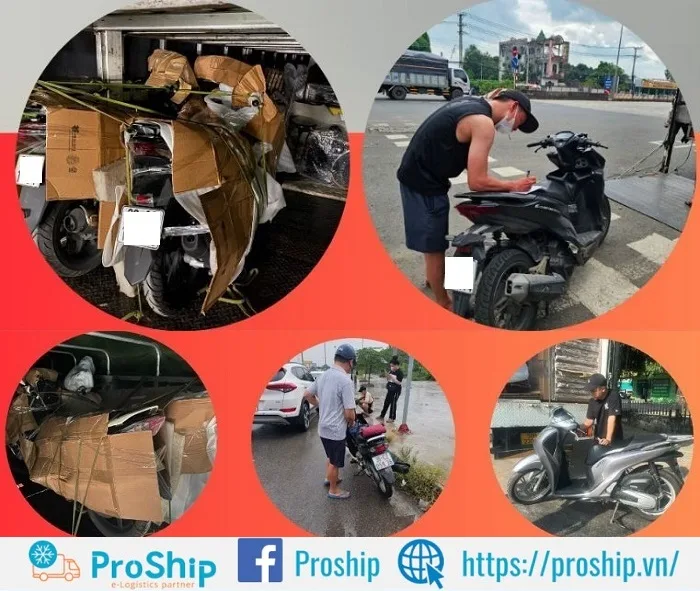 Proship nhận vận chuyển xe máy dọc QL1 uy tín, giá rẻ