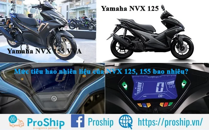 What is the fuel consumption of NVX 125, 155?