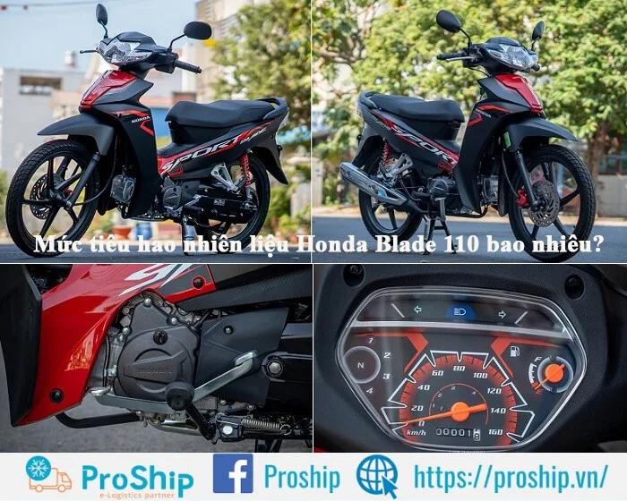 What is the fuel consumption of Honda Blade 110?