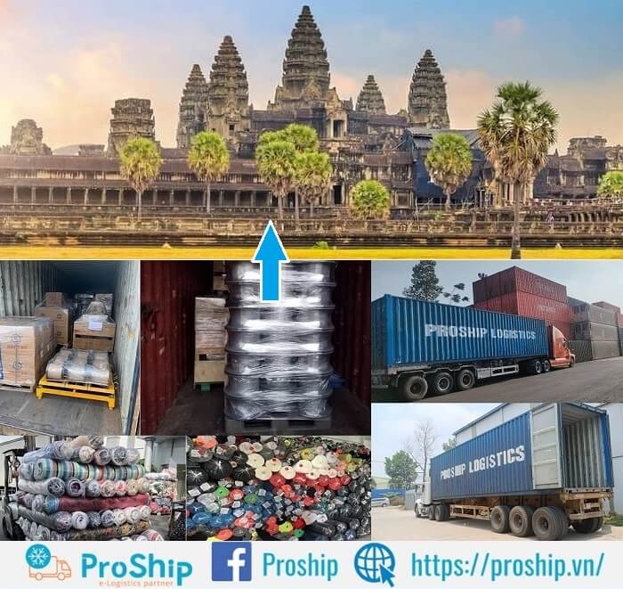 Dịch vụ Trucking, kéo Container đi Campuchia bằng xe liên vận
