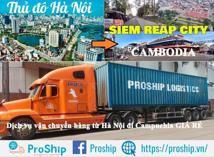Dịch vụ vận chuyển hàng từ Hà Nội đi Campuchia giá rẻ