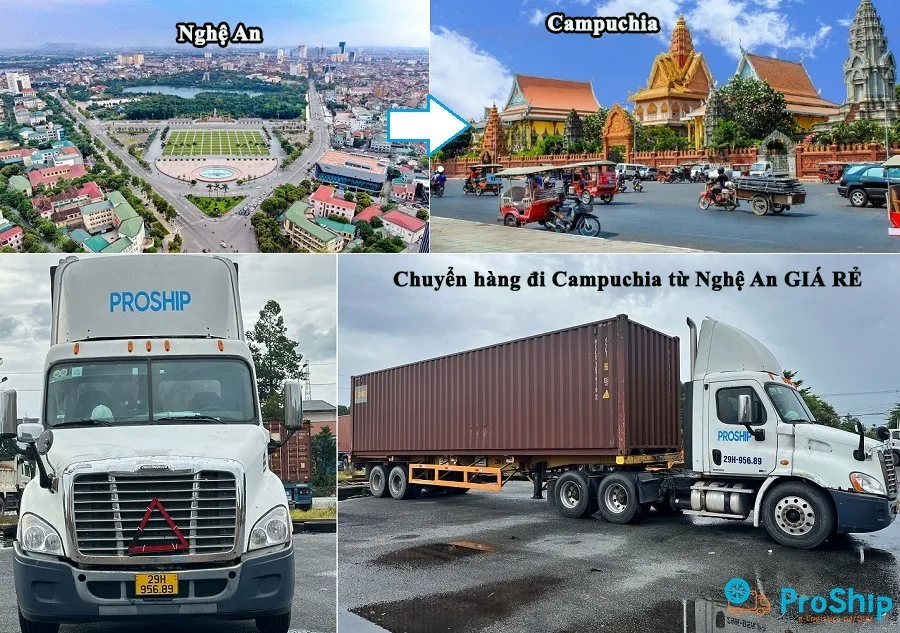 Shipping price to Cambodia from Nghe An is the best in the market