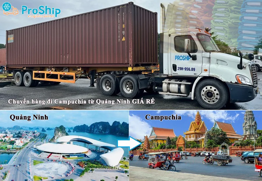 Optimal shipping rates to Cambodia from Quang Ninh