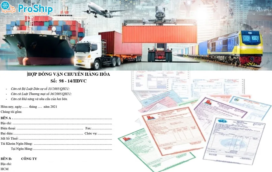 Necessary documents when transporting goods