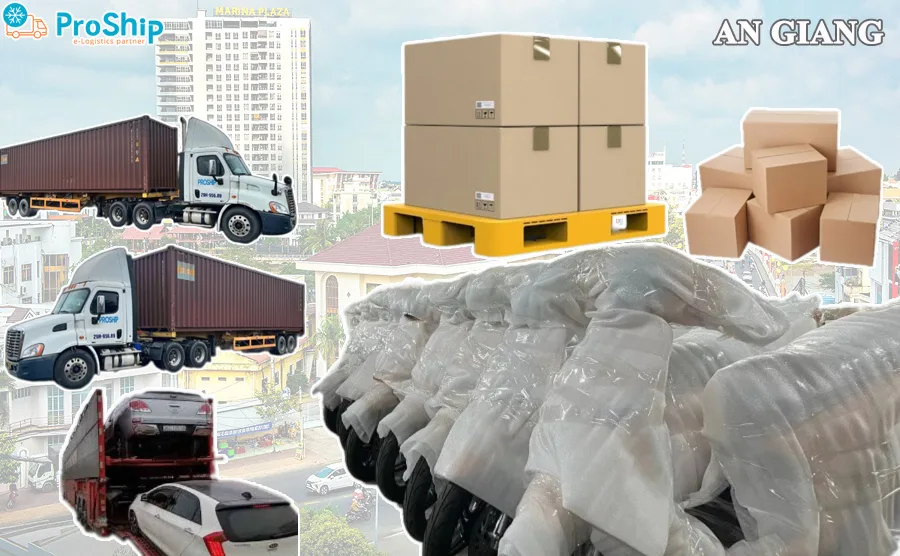 Transportation service sending goods from Da Nang to An Giang