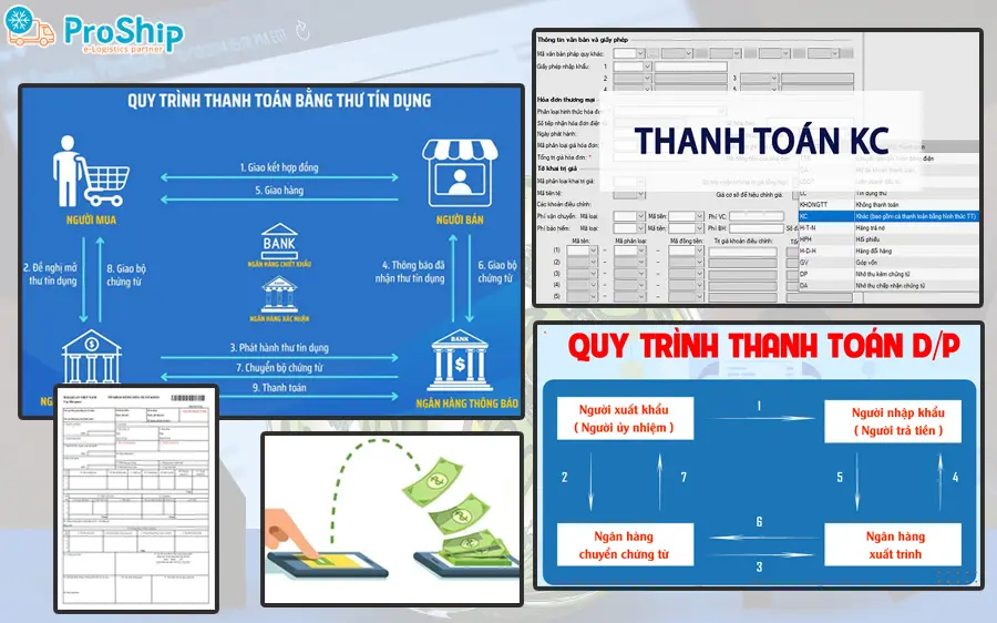 Các phương thức thanh toán trên tờ khai hải quan phổ biến