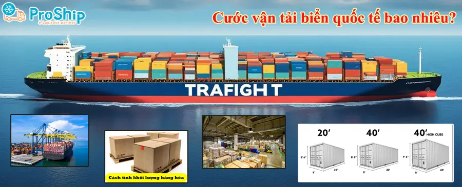 Giá cước vận chuyển đường biển quốc tế O/F (Ocean Freight) chi tiết 2024