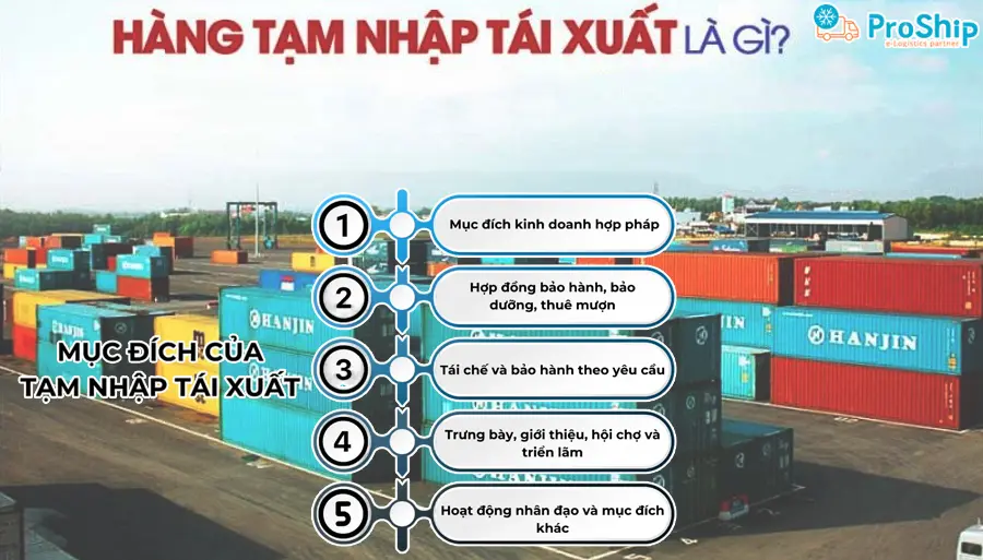 Hàng tạm nhập tái xuất là gì? Được quy định ra sao?