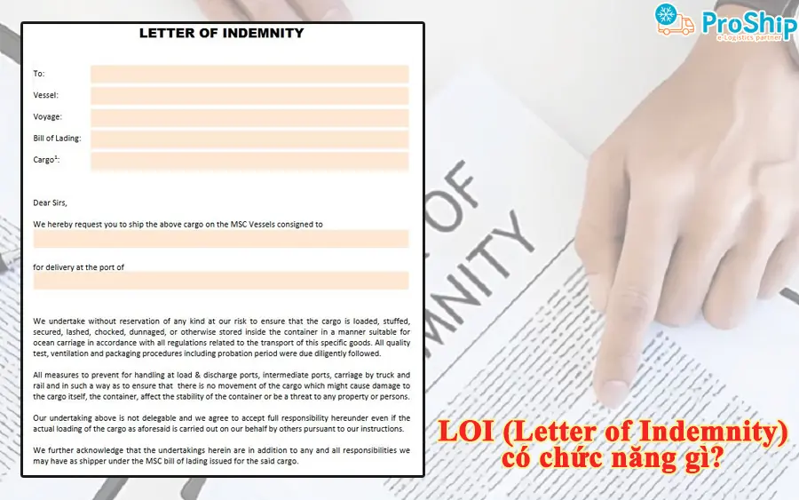 Letter Of Indemnity là gì? Sử dụng cho trường hợp nào?