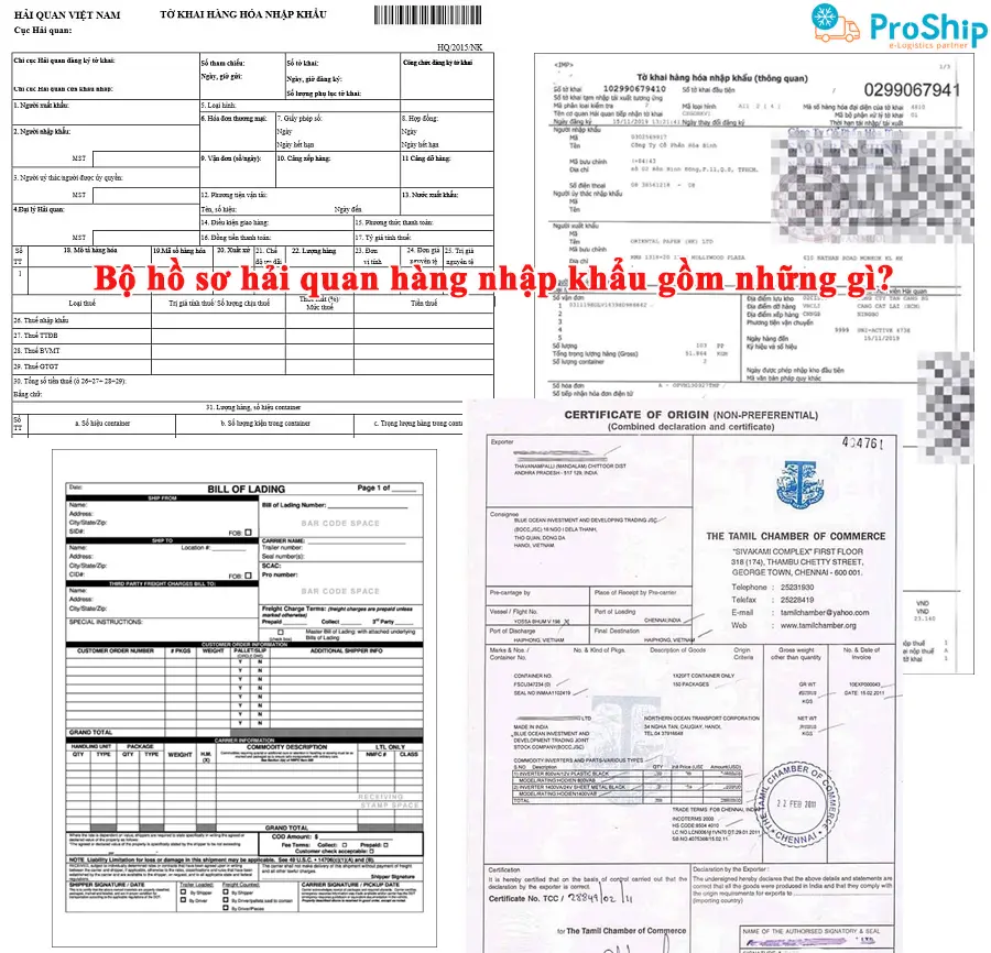 Bộ hồ sơ hải quan đối với hàng nhập khẩu gồm những gì?