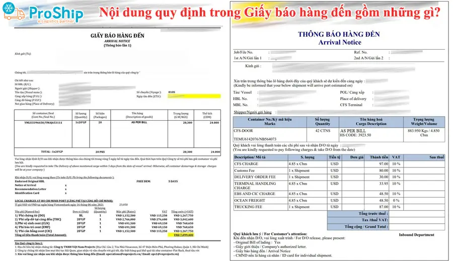 Arrival Notice là gì? Chức năng và nội dung quy định ra sao?