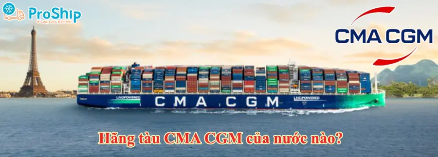 Which country of CMA CGM shipping lines of? What is the scale?